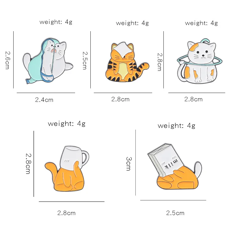 Милые заколки для домашних животных маленькие Броши из серии в форме с