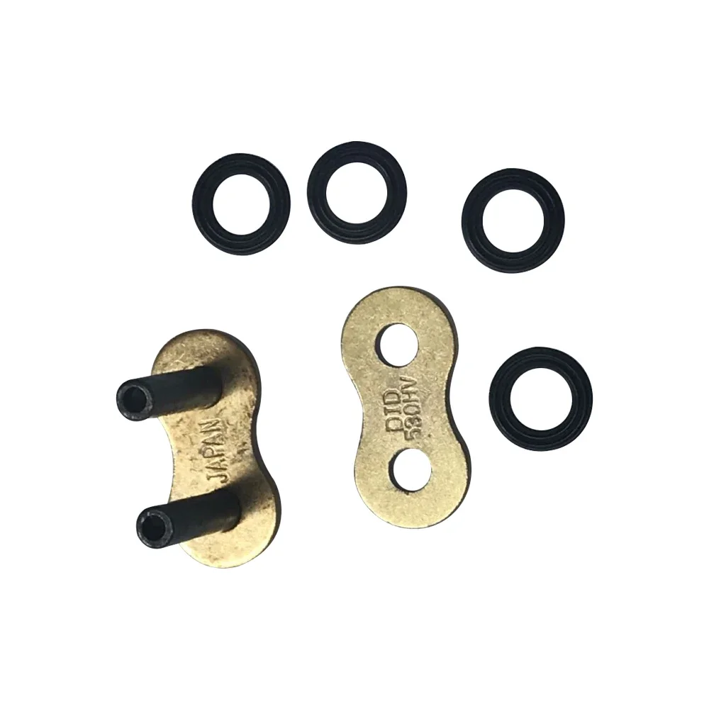 4 шт. золотое уплотнительное кольцо 530 мотоциклетная цепь мастер-звенья для