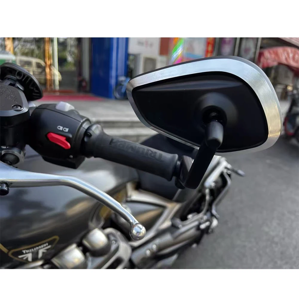 Руль мотоцикла с ЧПУ боковые зеркала заднего вида комплект зеркал для Street Trident 660