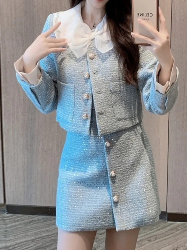 UCXQ модные комплекты Tide элегантный темпераментный комплект с лацканами и