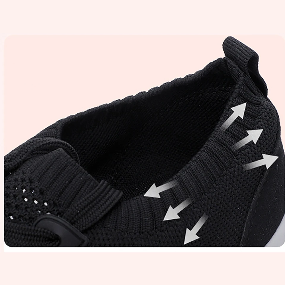 Loekeah Lightweight Ladies Running Shoes Soft Comfortable Mesh Casual Sneakers For Women Breathable Lace-Up Sports Footwear