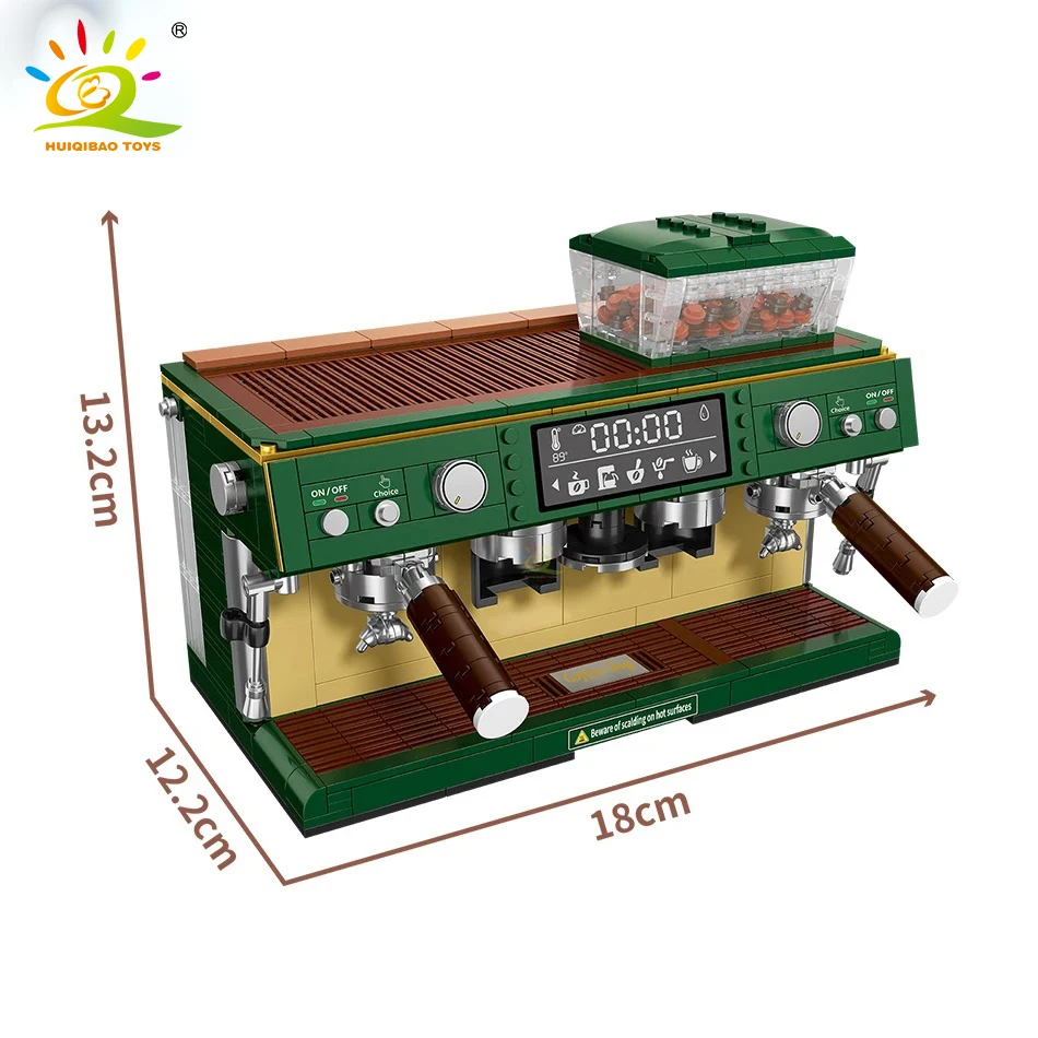 928PCS Классическая кофеварка модель строительные блоки Городские друзья