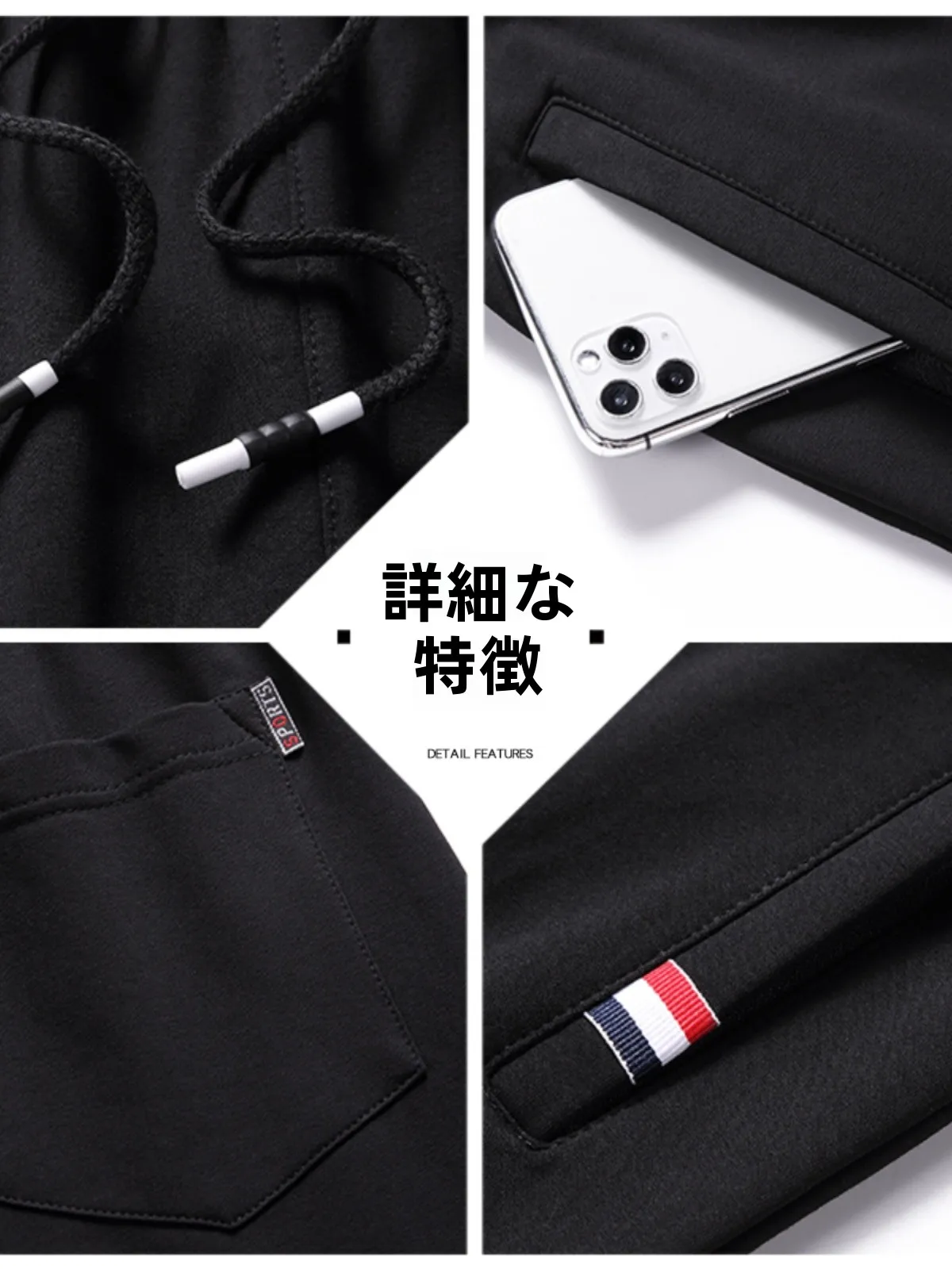 Feile Official Cotton Sweatpants Men's Autumn and Winter Casual Ankle-Tied Pants Loose Sports Trousers Pei Le Flagship ...