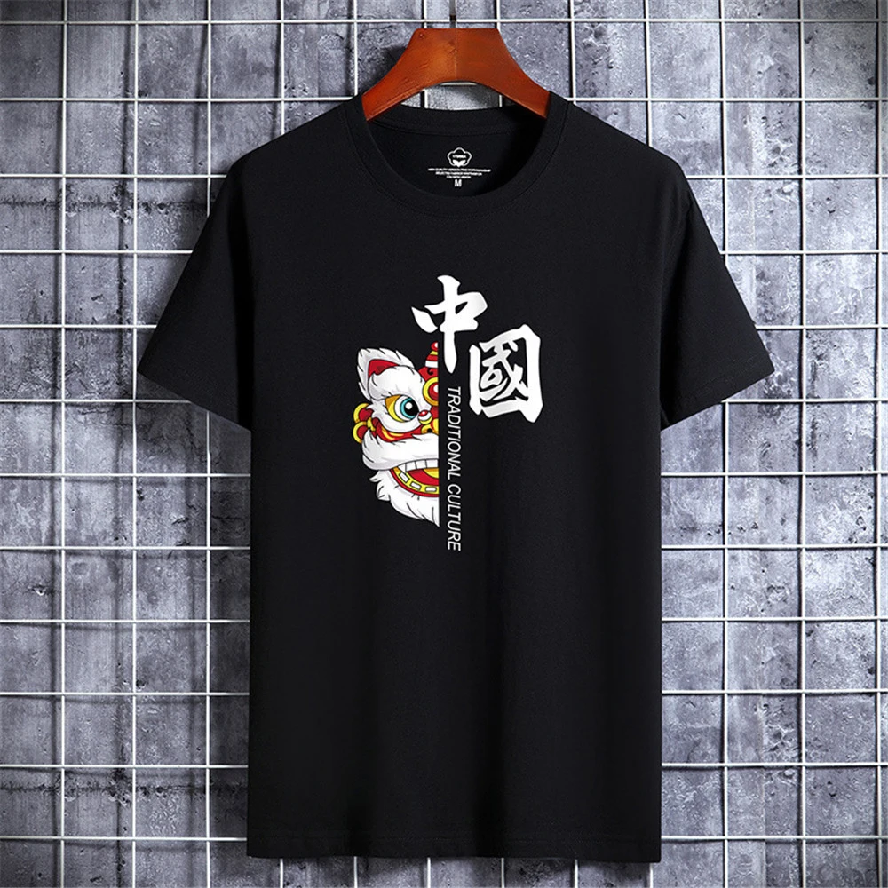 

Men T Shirts Summer Male Short Sleeve Cotton Graphic Tees Shirt Fashion Harajuku Style Men Top Tshirt Breathable Casual Clothing