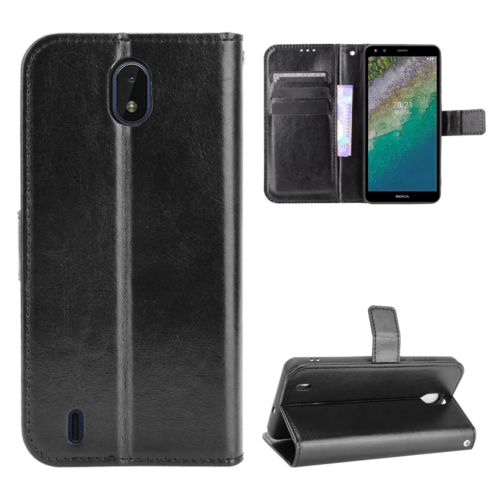 Flip Wallet PU Leather Case for Nokia C01 Plus/Nokia C1 C1 P