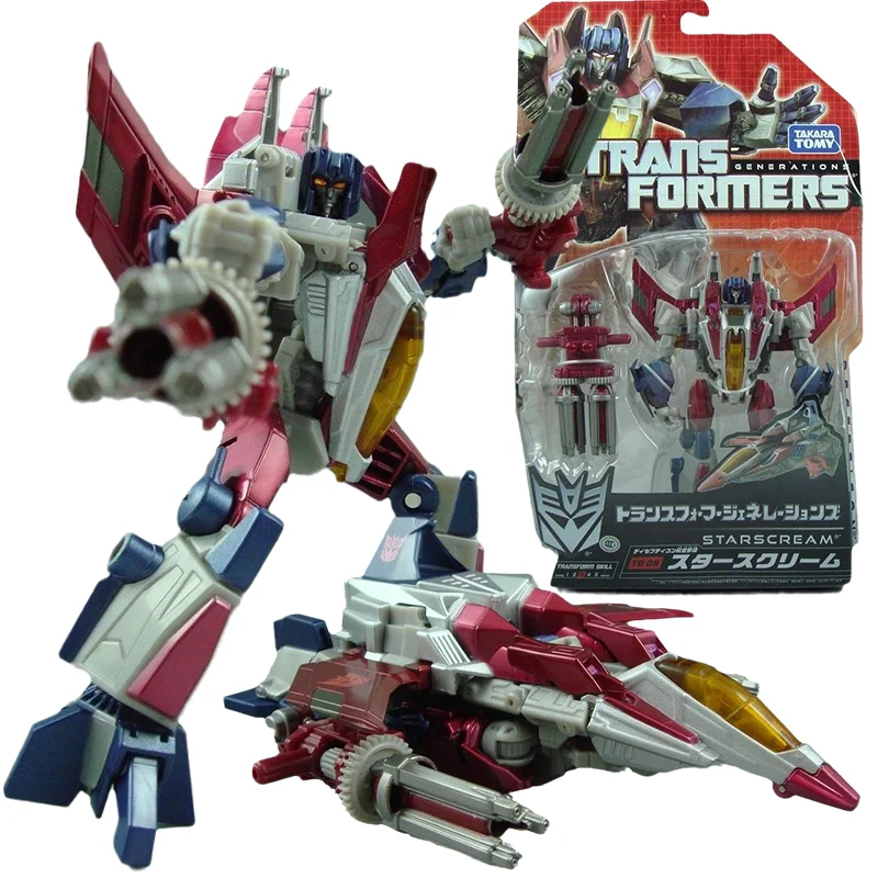 

Takaratomy Genuine Transformers Toys TG09 Starscream Anime Action Figure Deformation Robot Toys For Boys Children Christmas Gift