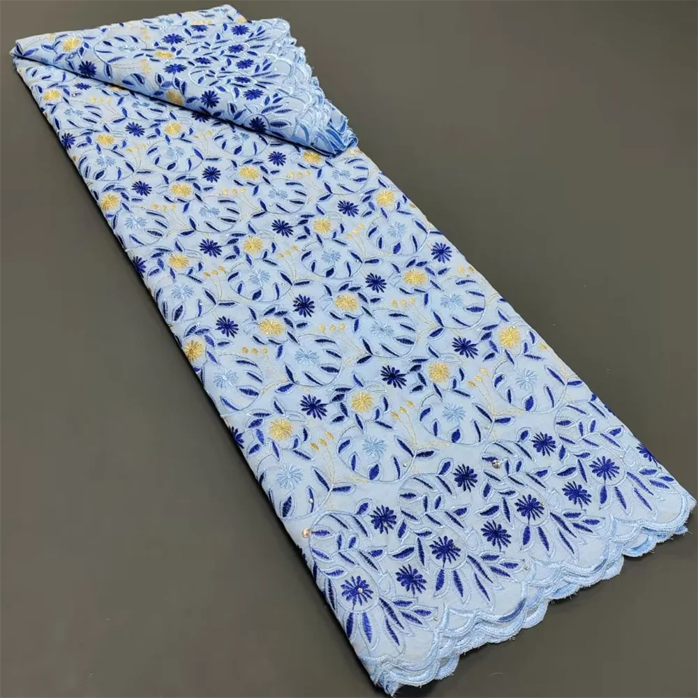 

Последняя фабрика 2023, швейцарская вуаль, кружево в Швейцарии, Африканское кружево с вышивкой, 5 ярдов, нигерийская кружевная ткань для женского платья