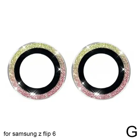 Металлические защитные пленки для камеры Samsung Galaxy Z Flip6, Металлические Блестящие линзы для телефона, Защитная пленка для Samsung Galaxy Z Flip 6