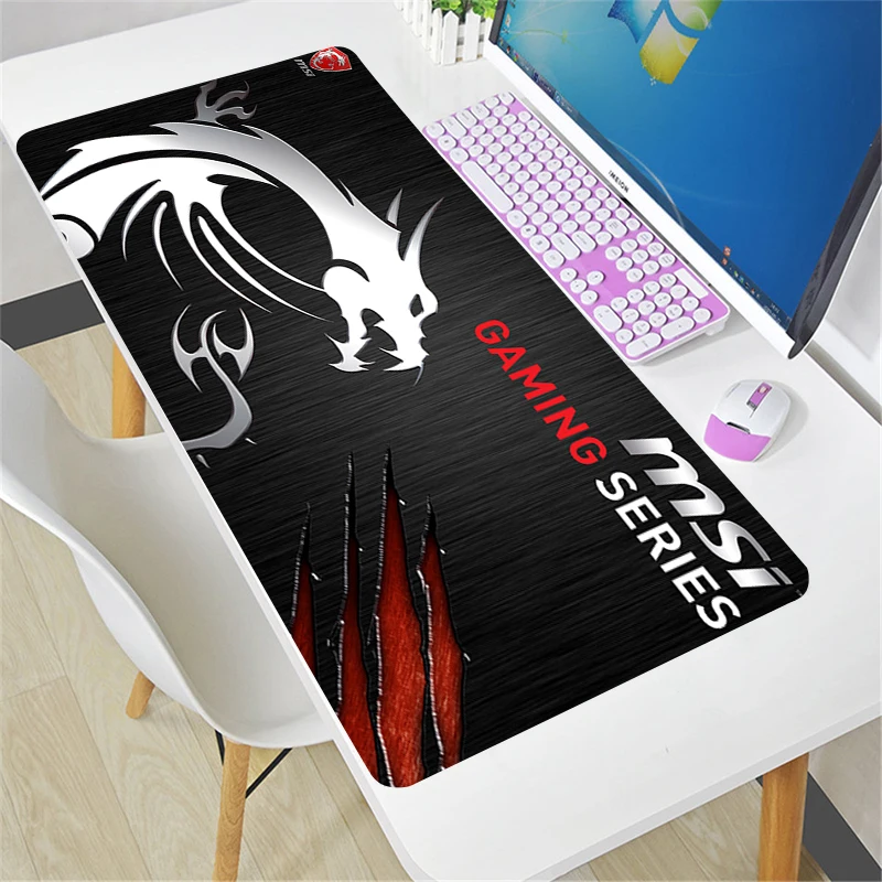 

Бесплатная доставка, коврик для мыши Msi для компьютера, офиса, игровые аксессуары, коврик для клавиатуры, классный Противоскользящий коврик ...