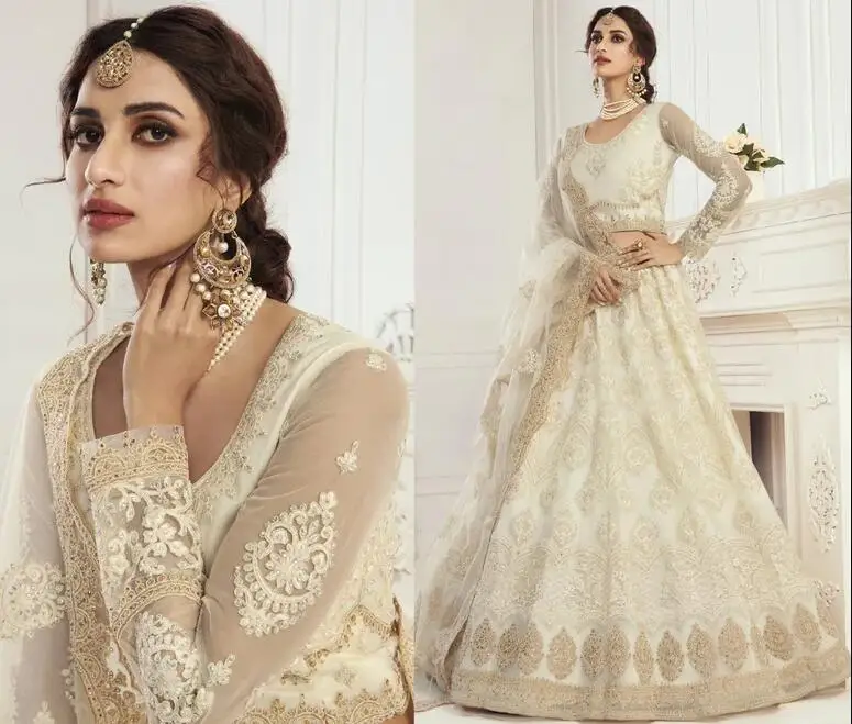 

Цвета шампанского, Iovry, Выпускные Платья с запахом, lehenda, Холи, вышитая, дупата, девичье индийское, с длинным рукавом, Холи, азиатское вечернее ...