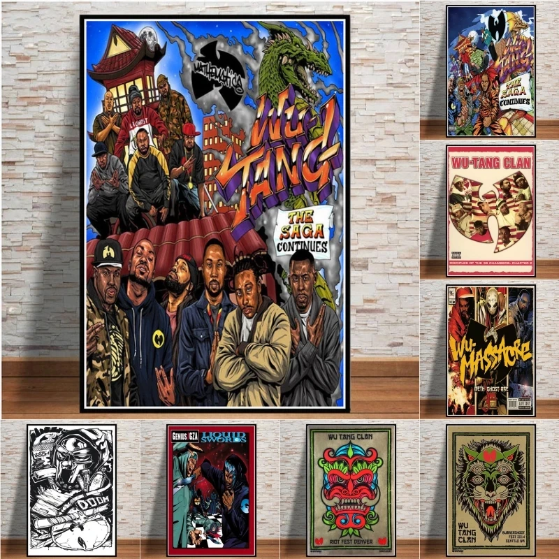 Wu-tang Clan 36 камер рэп Картина на холсте постеры и принты картины стену музыкальное