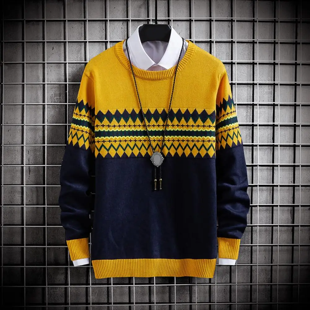 

Trendy Slim Fit Thick Pullover Sweater Men Knitwear Autumn Winter Keep Warm
