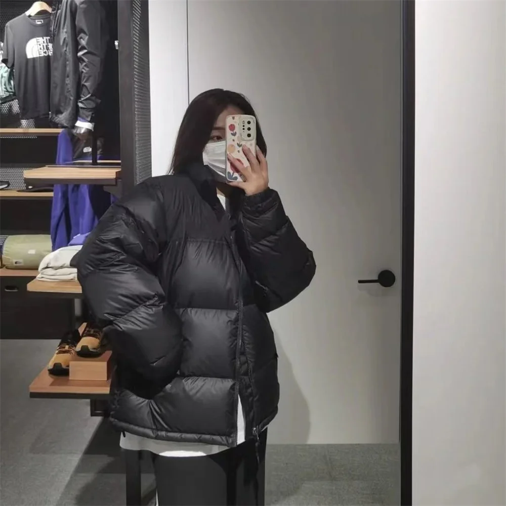 Embroidered 1996 US edition down cotton jacket windproof and waterproof bread jacket winter warm and thick men's and women's cot