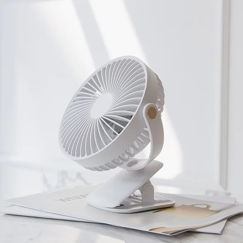 

New Charging USB Small Fan Stroller Student Desk Cabinet Bedside Clip Wall Fan Small Mini Handheld Mini Portable Fan Portable
