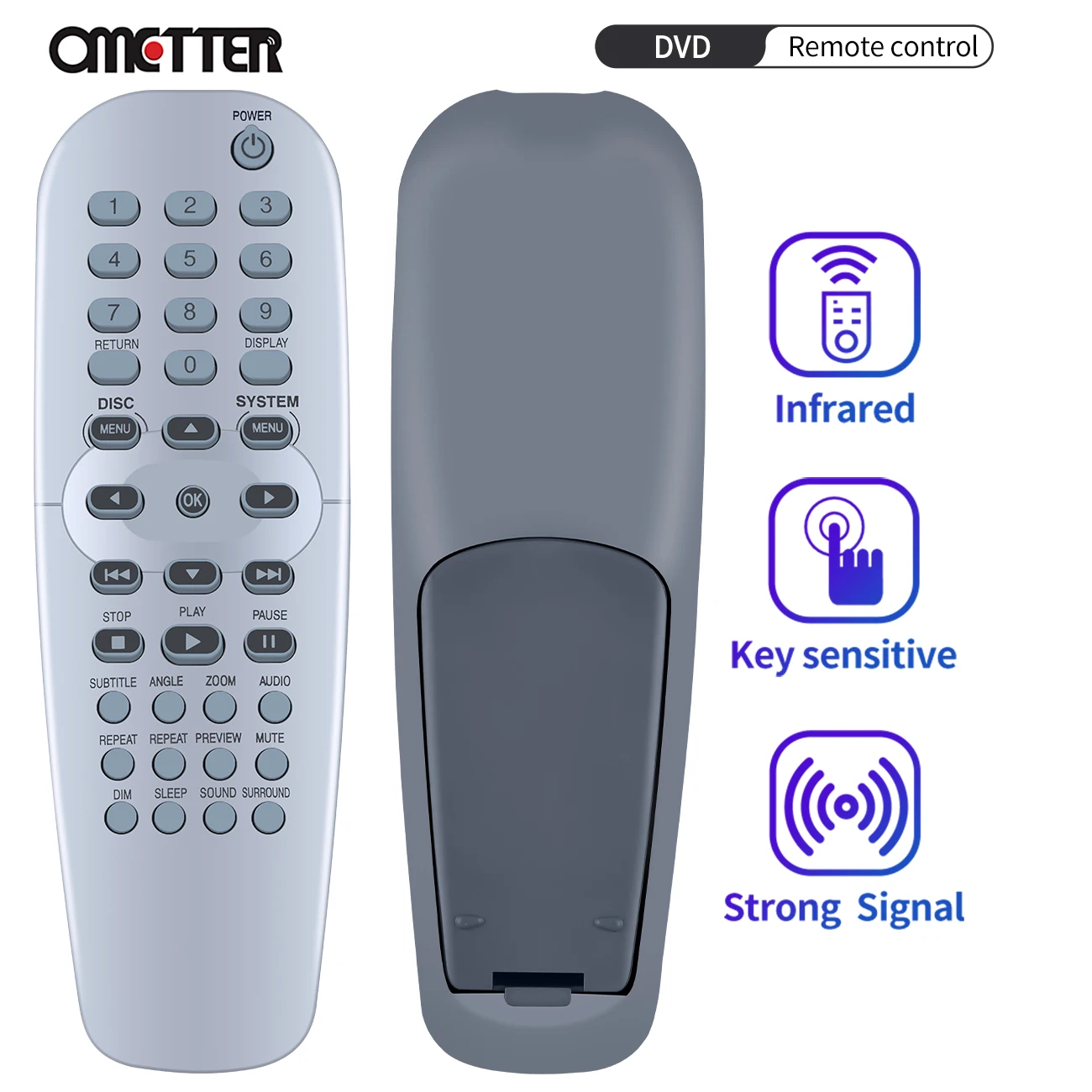 

New Remote Control For Philips DVD726 DVD728 DVD729 DVD730 RC2K16 RC2K11 DVD640 DVD733 DVD737 DVD751 DVD752 761 DVD Video Player