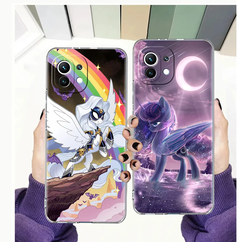 

Cartoon My Little Pony Transparent Phone Case For Xiaomi Mi Poco X3 X4 NFC F3 M3 11 Ultra 11T 11X Pro Lite 5G Luxury Soft Shell