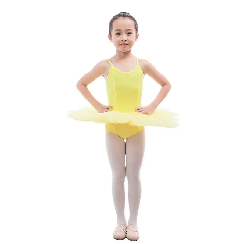 Танцевальный балетный костюм-пачка для девушек Королевский синий и желтый