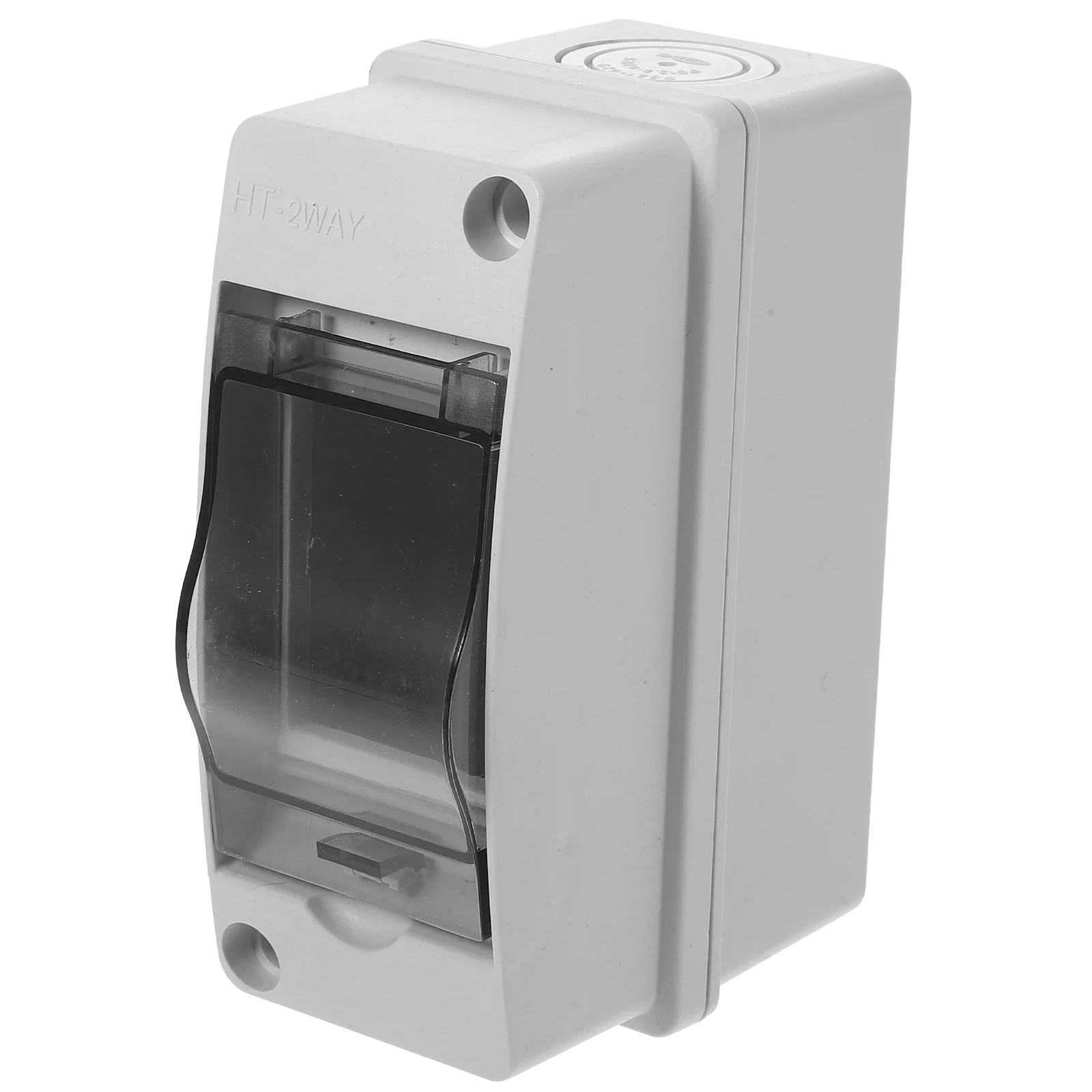 Distribution Protection Box Weatherproof Electrical Boxes Breaker 2 Way Consumer Unit Plastic White Small