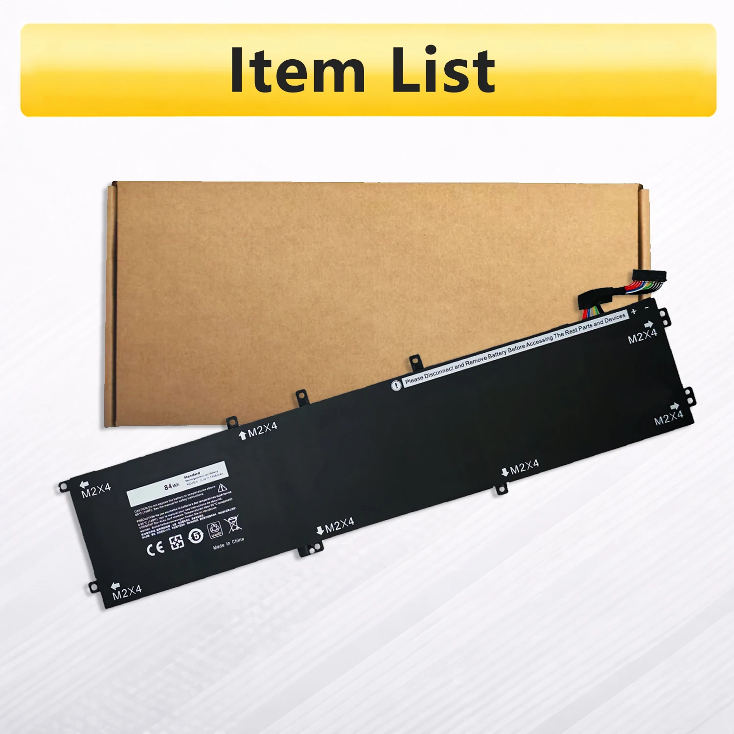 Аккумулятор PowerHub 4GVGH RRCGW для ноутбуков, совместимый с DELL Precision 5510 XPS 15 9550 Series 1P6KD T453X (art.: 3920d82ca7a85) - 3920d82ca7a85