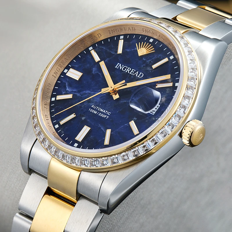 Мужские часы INGREAD из нержавеющей стали 316 NH35 механический механизм
