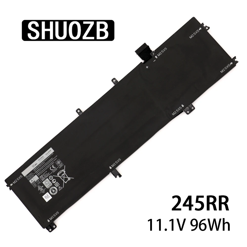 Новый аккумулятор 245RR для ноутбука Dell XPS 15 9530 9535 Precision M3800 Series TOTRM H76MV 7D1WJ 11 1 V 91Wh SHUOZB
