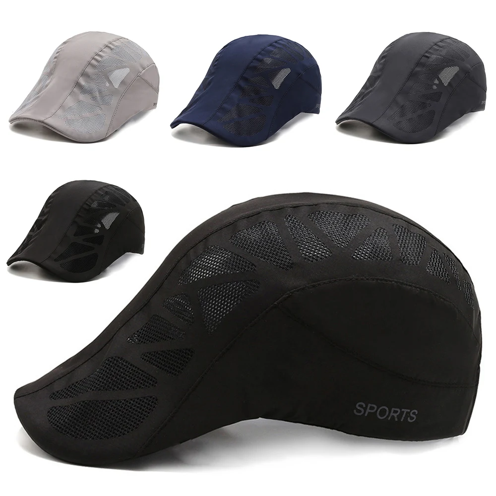 

Adjustable Mesh Patchwork Baseball Caps Spring Summer Quick-drying Cycling Hats Men Sports Hats Breathable Hip Hop Dad Hats