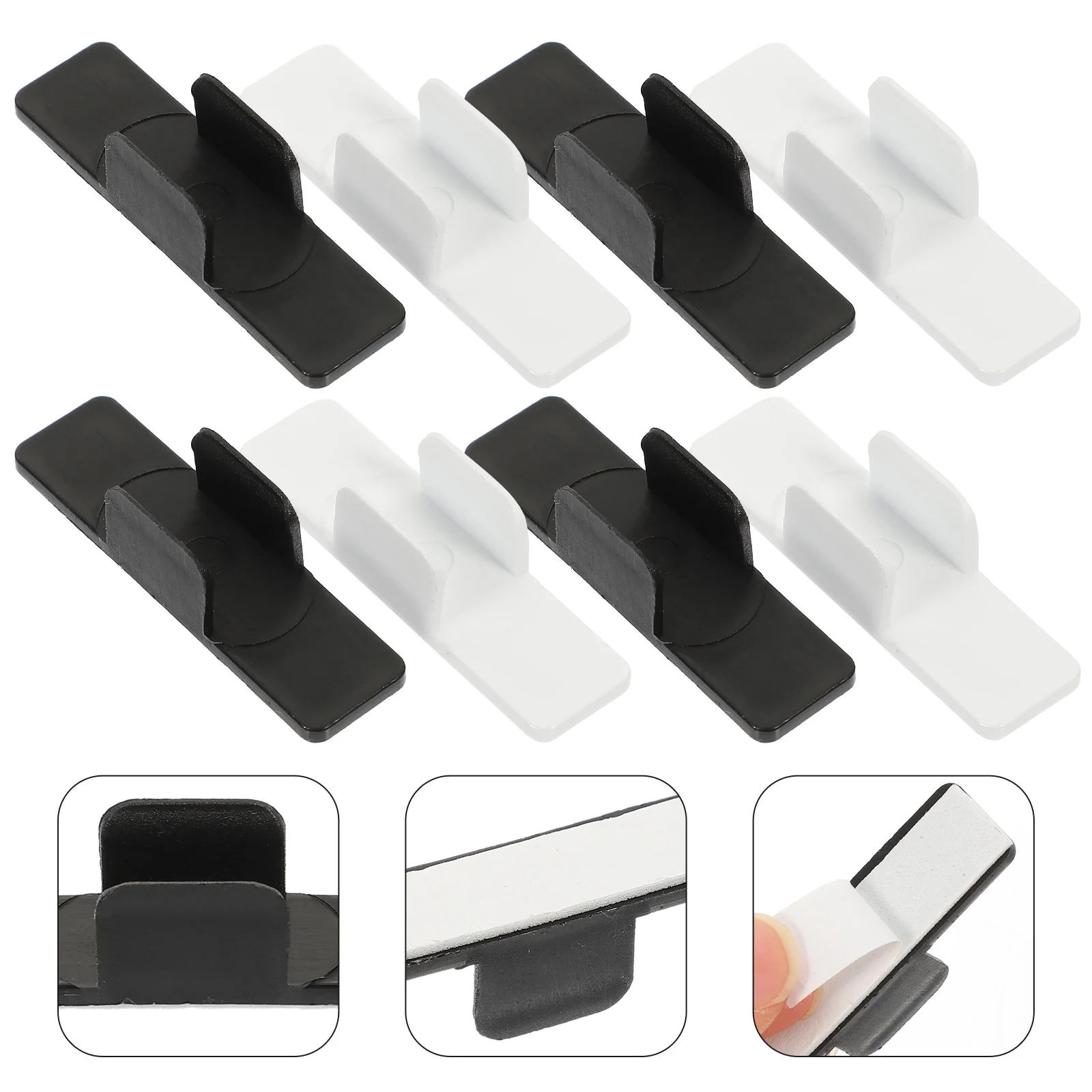 

20 Pcs Drawing Board Pen Holder Fountain Pen Ink Pen Adhesive Clip Holder Metal Brackets Penholder Plastic Seat Pen Clips Snap
