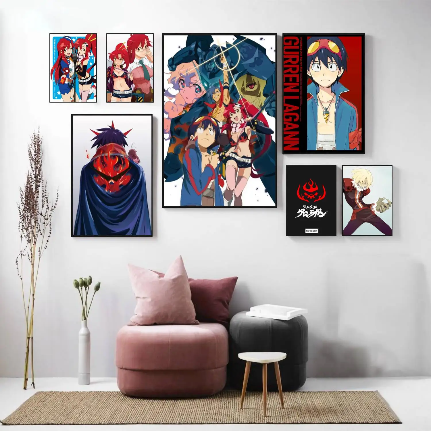 Декоративный постер для ТВ-шоу Gurren Lagann 24x36 настенный персонализированный подарок