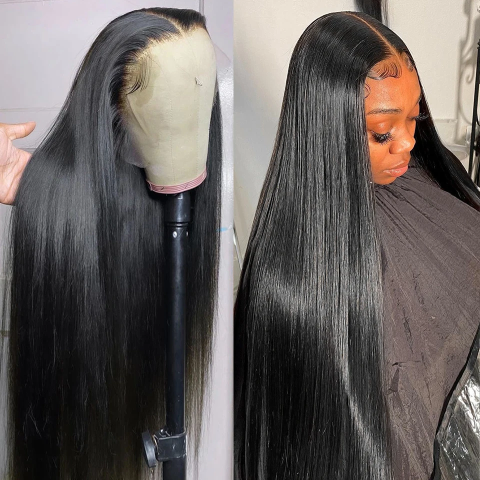 

Парик из натуральных человеческих волос, 30 дюймов, 34 дюйма, 13 х6 дюймов