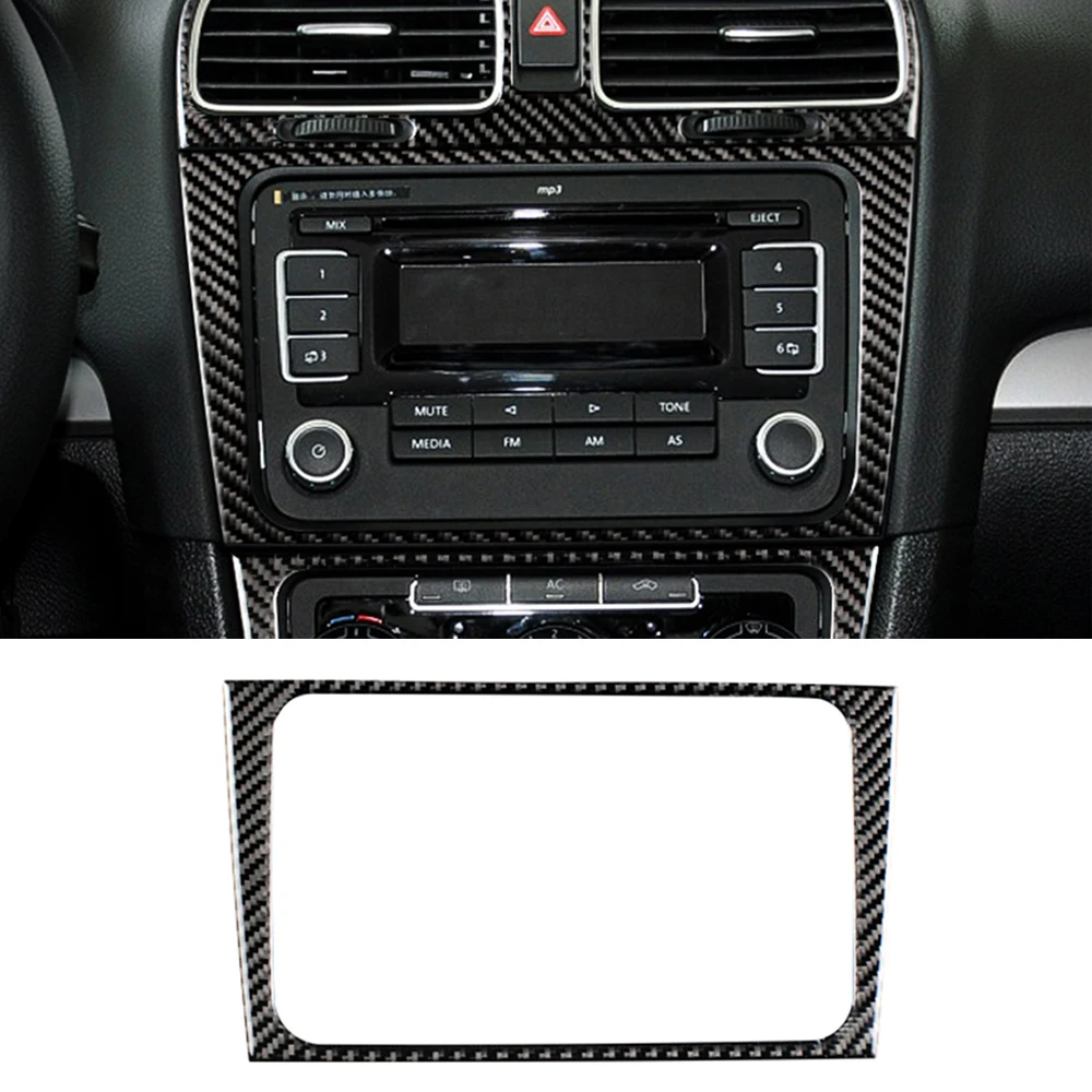 

for volkswagen golf 6 gti R MK6 2008-2012 Central Control CD Panel Decoration Cover Trim Sticker Decal Car Interior Accessories