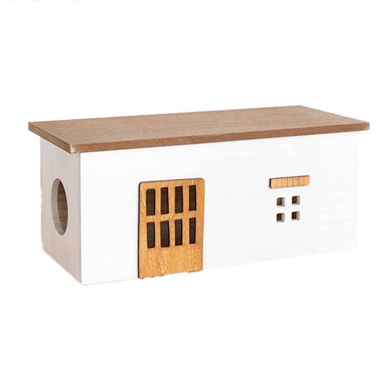 

Creative Plug-in Board Wire Storage Box TV Cabinet Plug-in Plug Blocking Decorative Desktop Finishing Desk Organizer