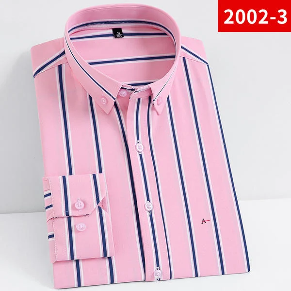 2021 Reserved aramy camisa Spring and Autumn New Long Sleeve Shirts Business Casual Men's High Quality Striped Shirts