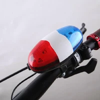 bicycle accessories bicycle lights cycling 6 led bike bicycle police light 4 loud siren sound trumpet cycling horn bell