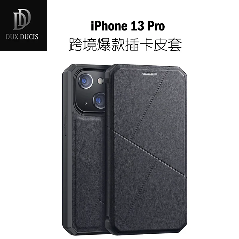Duxducis Original Luxury Pu Leather Case For Iphone 13 Pro Max Coque Thin Flip Cover Wallet Phone Cases For Iphone13 Mini
