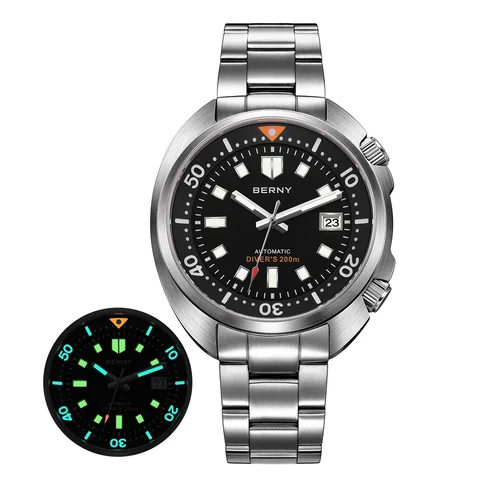 BERNY AM1970M механические часы для дайвинга