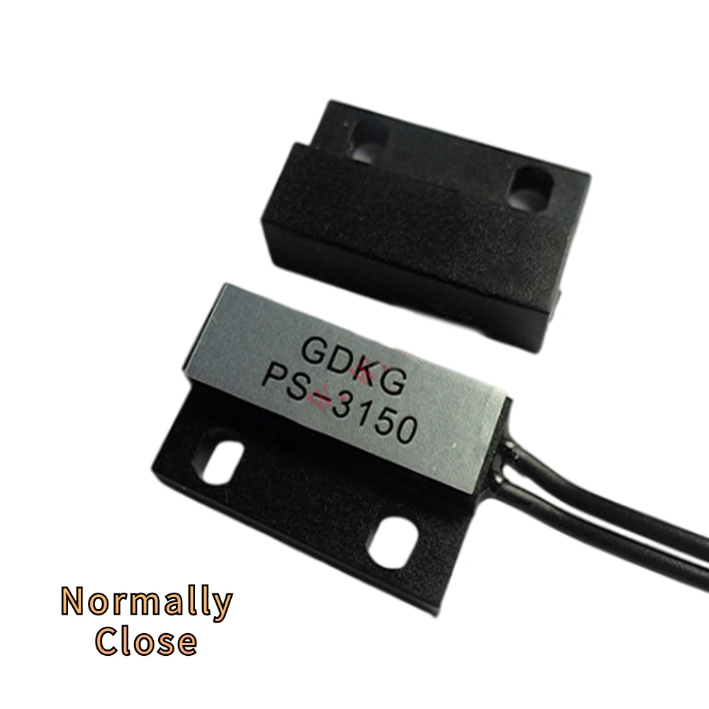 PS-3150 Normally Close Proximity Magnetic Sensor Reed Switch for Door Window Contacts 30cm Wire Cable Inductance 1-40mm