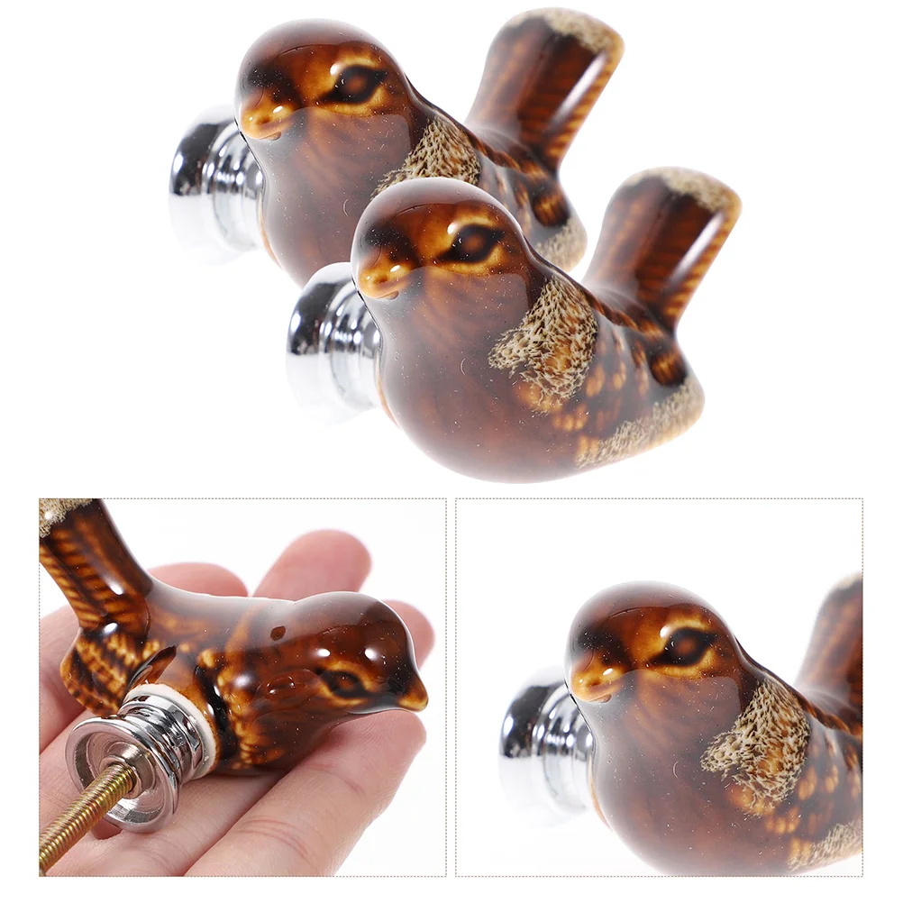 

Cabinet Drawer Handle Knobs Handles Door Ceramic Knob Furniture Vintage Dresser Cupboard Metal Flower Industrial Style Sliding