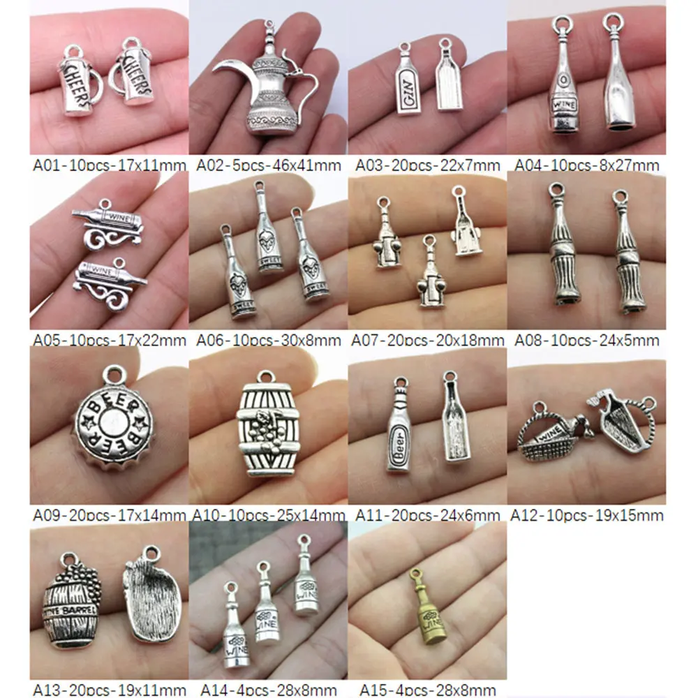 

Liquor Charm Pendant Jewelry Findings Components Handmade