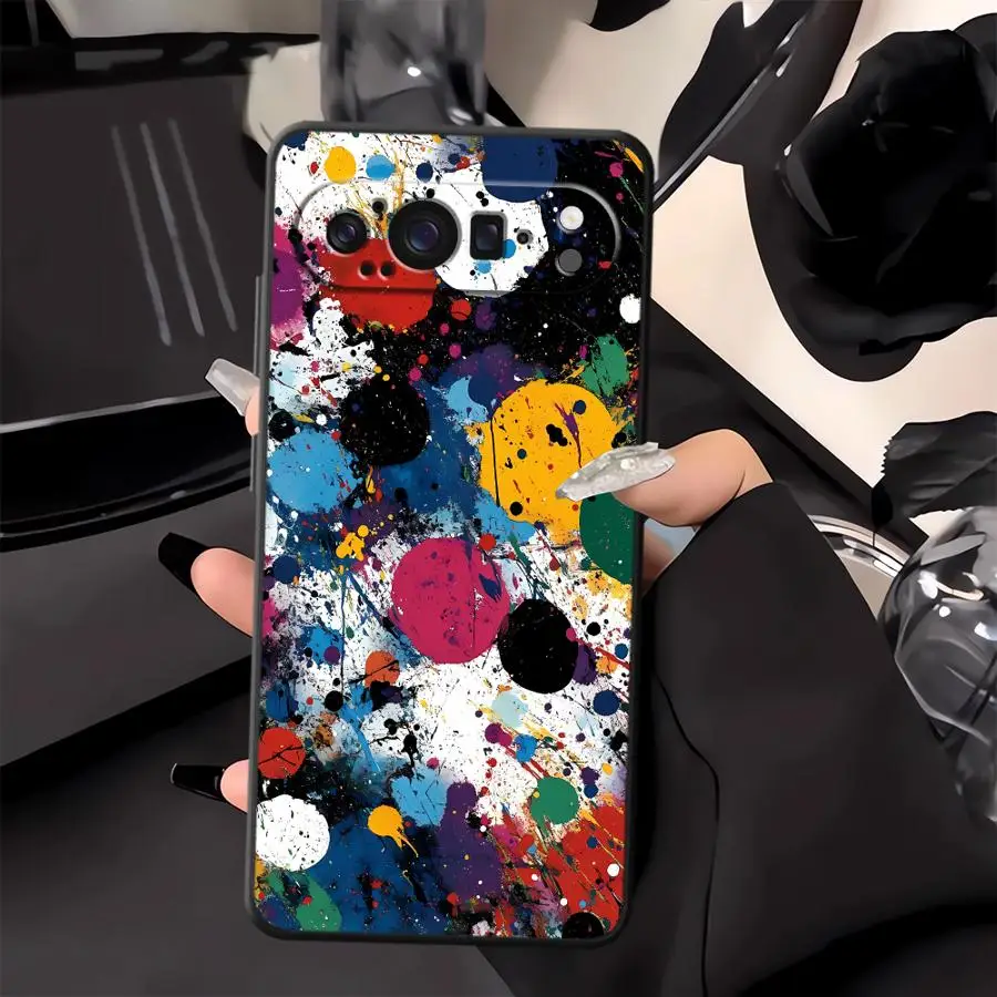 Фото Чехол для телефона Funda Phone Cover Case для Google Pixel 10A 10 9 Pro XL 6a 7a 9a 8a 6 7 8 Pro с абстрактным рисунком в виде брызг краски №3