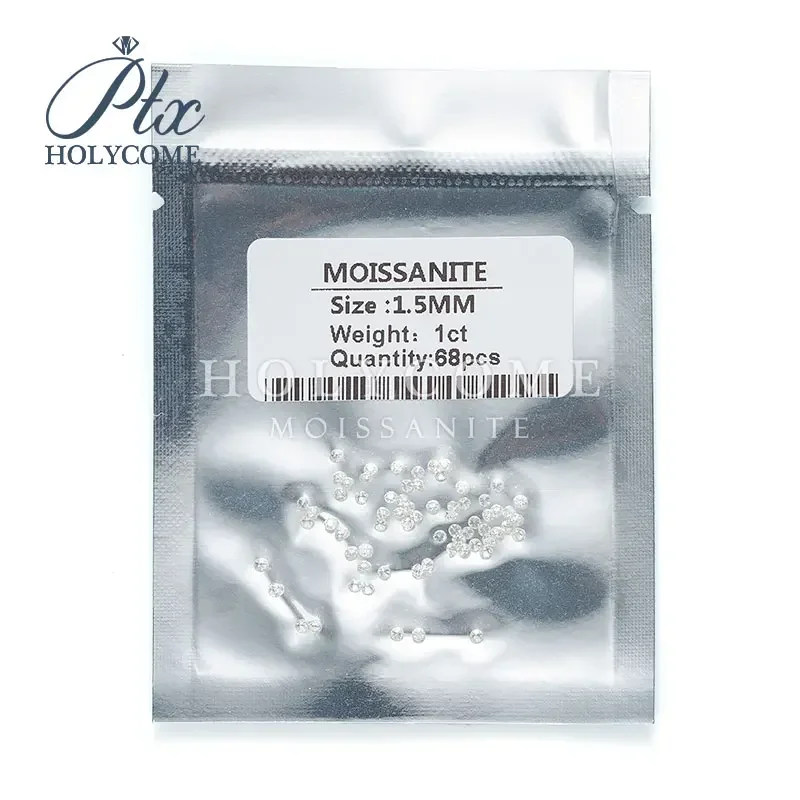 0 7-3 мм D Цвет Безупречный 100% настоящий муассанит круглой огранки Супер белый