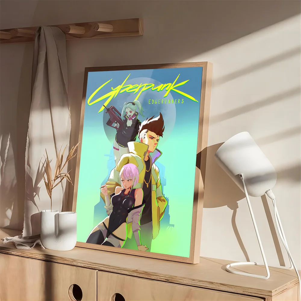 Аниме C_cyberpunks E-edgerunners Высококачественный Водонепроницаемый Настенный Постер