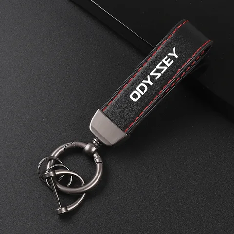 Кожаный автомобильный брелок, брелок для ключей, шнурок, Подарочный Брелок для HONDA ODYSSEY