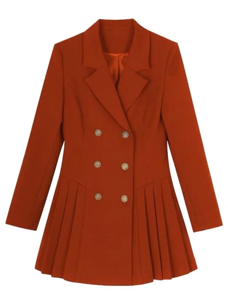 Женское Деловое платье двубортное во французском стиле