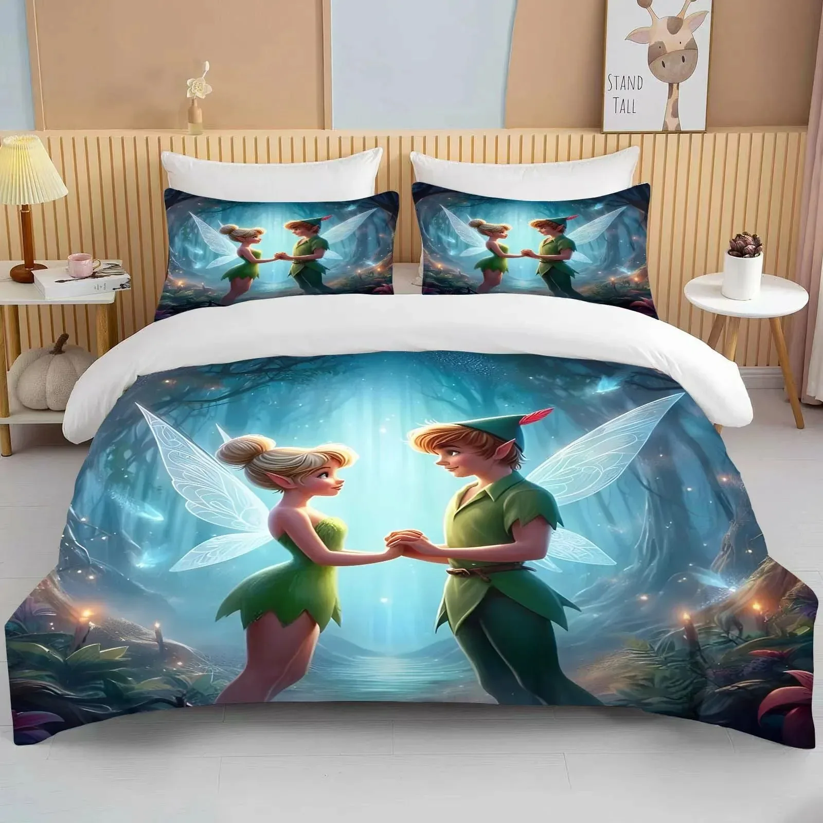 Комплект постельного белья из двух предметов с пододеяльником и наволочкой