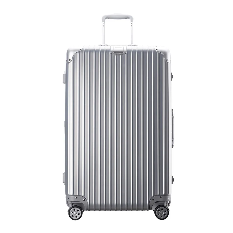 Aluminum Frame Pc Suitcases Travel Large Size Luggage Thickened Trolley Case Sports Men and Women Boarding Bag Customs Password