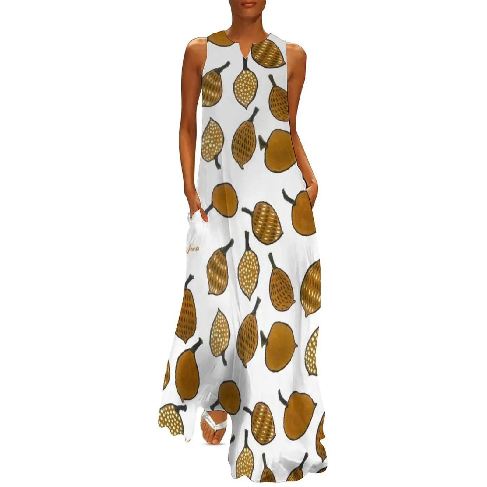 Jumulu Boab nuts платье из полиэстера