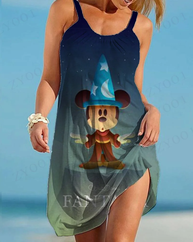 Disney-Robe de soirée bohème pour femmes jupes créateurs luxe vêtements élégants haut plage mode2025