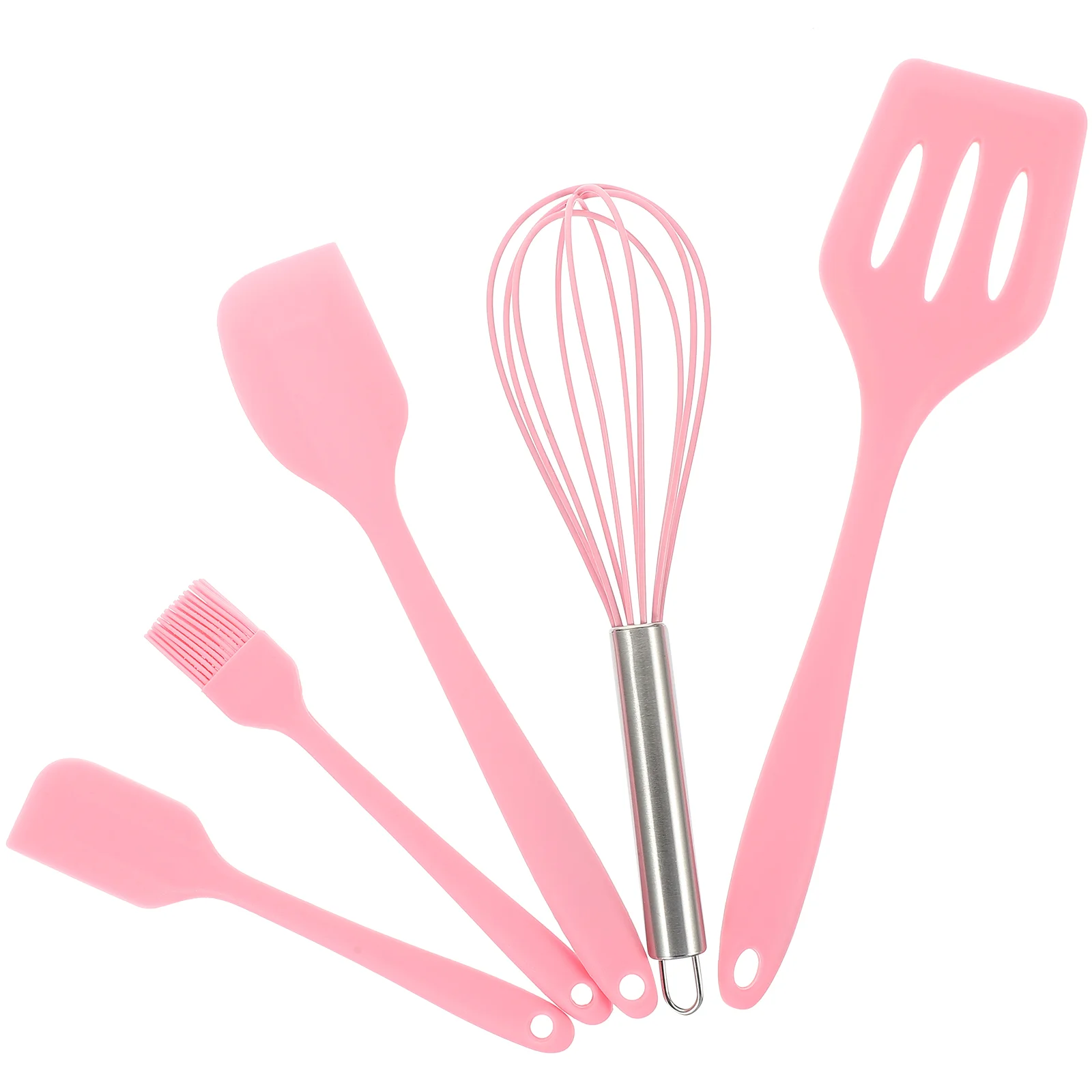 

Slotted Spatula Kitchen Utensil Set Soup Spoon Eggs Cooker Spatula Spoon Silicone Set Scraper Egg Whisk Silicone Spatula