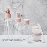 8pcs travel sub bottles transparent cosmetics refilled bottles portable lotion bottles spray bottle sets