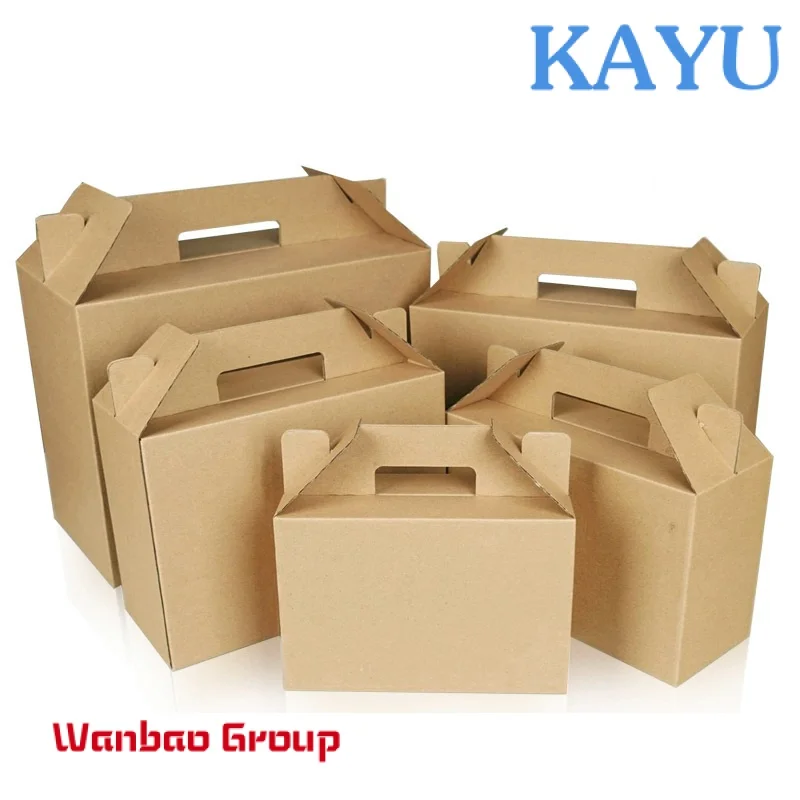 Easy to carry custom packaging boxes vertical profiled box fruit carton box